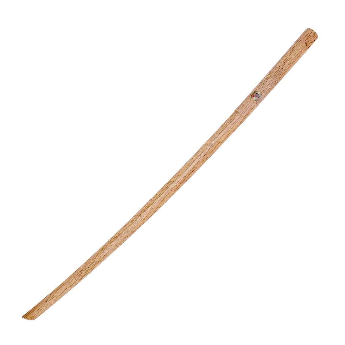 Bokken chêne blanc Fuji Mae de qualité supérieure posé sur fond blanc