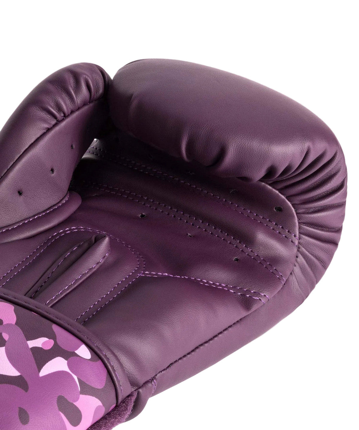Gants de boxe Venum iris prune rose en PU avec velcro pour protection et confort