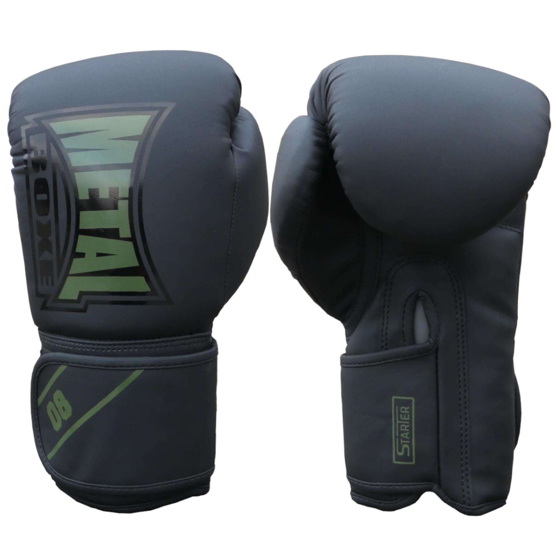 Gants d'entrainement Metal Boxe Starter- Noir/Kaki