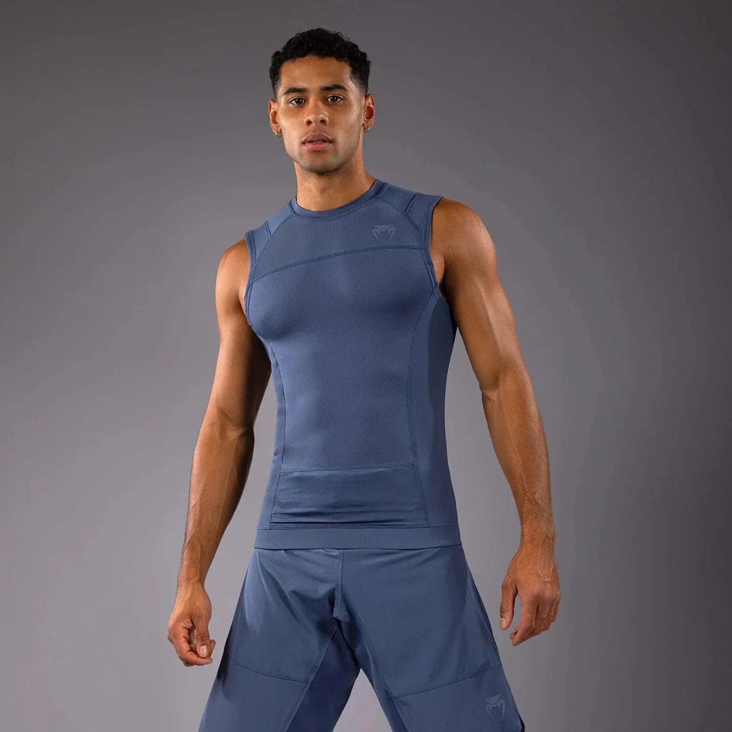 Rashguard sans manches Venum G-Fit Air bleu brumeux pour sports de combat et MMA