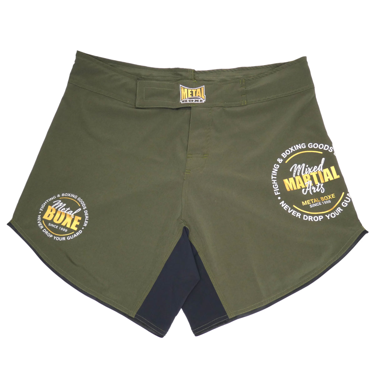 Short MMA Metal Boxe Never Drop Your Guard - Kaki