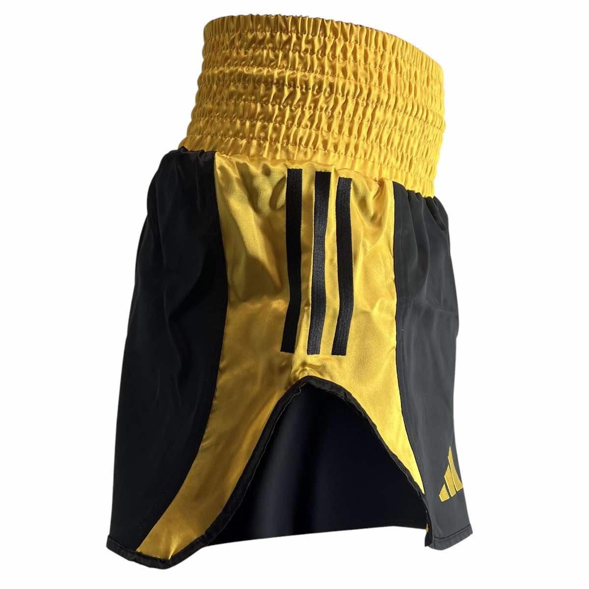 Short de Boxe Thaï et Kick adidas - Noir Or : Boutique Arts Martiaux