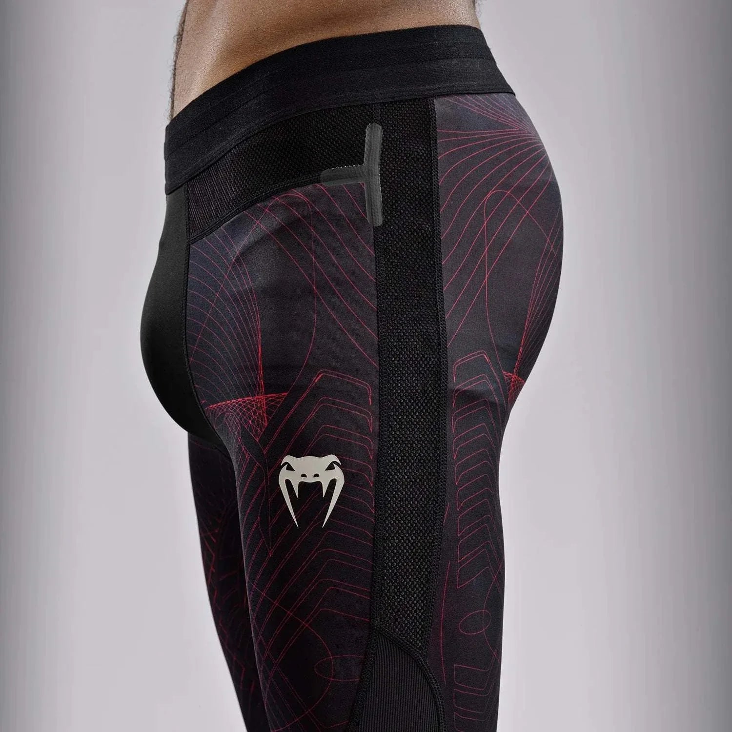 Spats Venum G-Fit Air noir rouge pantalon compression athlétisme MMA BJJ grappling