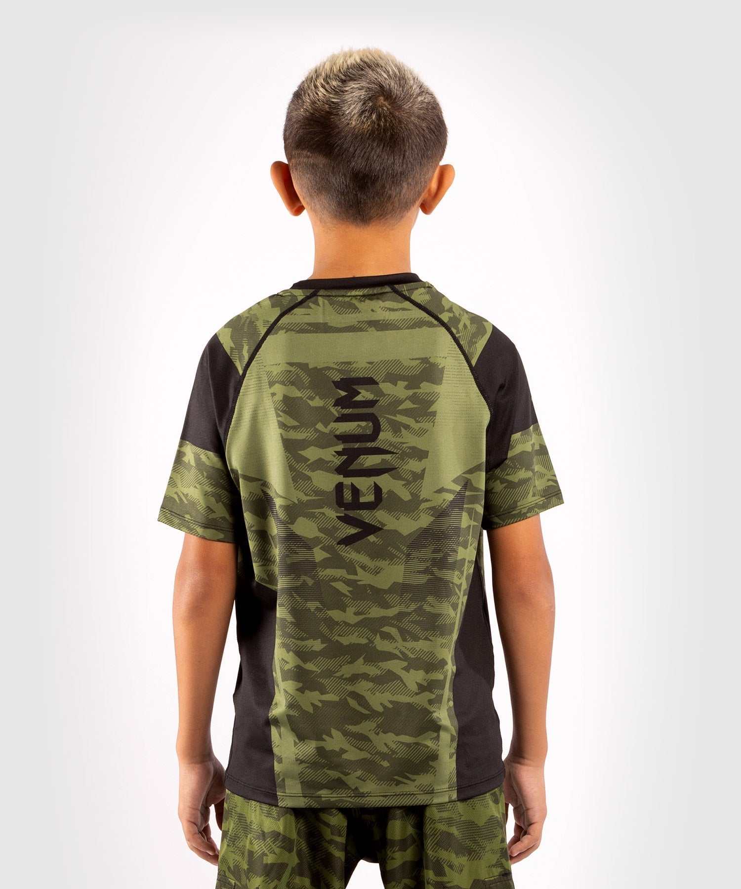 T-shirt Dry Tech enfant Venum Trooper kaki noir respirant sport