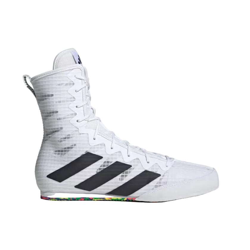 Chaussures de boxe anglaise adidas Box Hog 4 blanc et noir