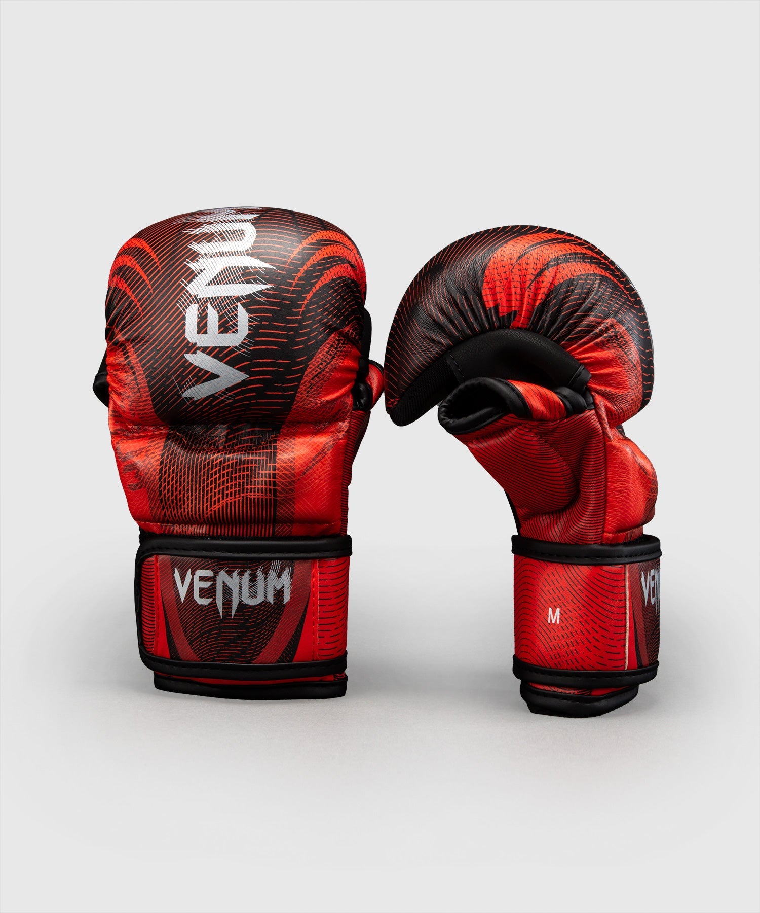 Gants de Sparring Venum Galactic 3.0 Rouge/Argent vue de détail