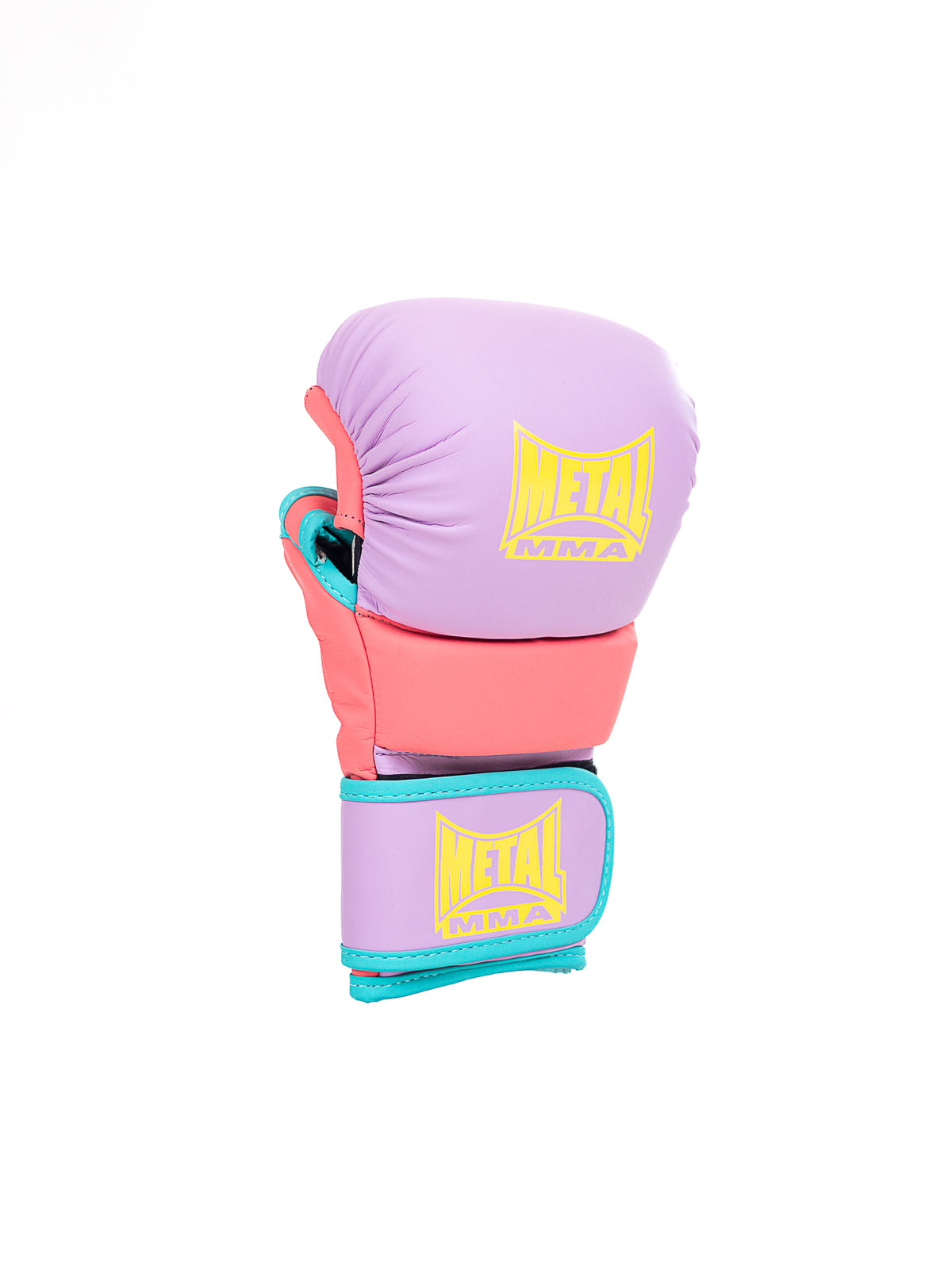Gants de MMA The Shell lilas Metal Boxe, doigts ouverts pour le grappling