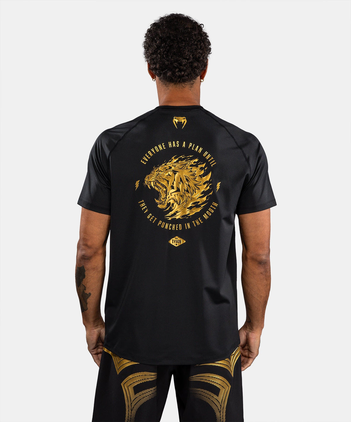 T-shirt Dry Tech Venum x Mike Tyson Tiger Noir/Or disponible à la Boutique des Arts Martiaux