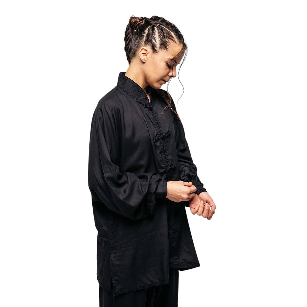 Tenue de Tai Chi Training FUJIMAE Coton - Noir