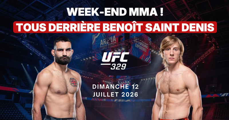 UFC 329 : Benoît Saint Denis défie Pimblett, McGregor fait son retour