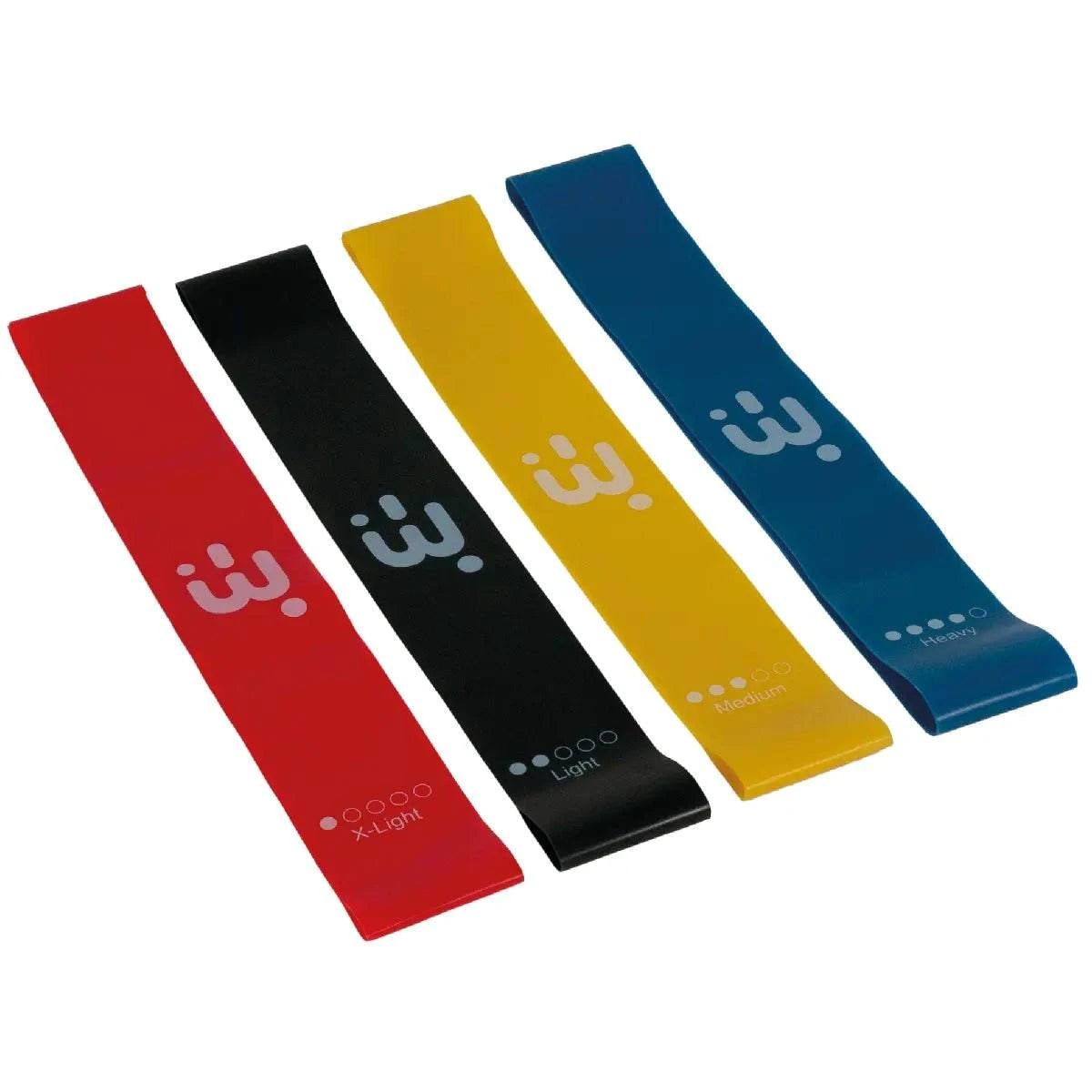 Set de 4 bandes élastiques en latex aérobic Bliss