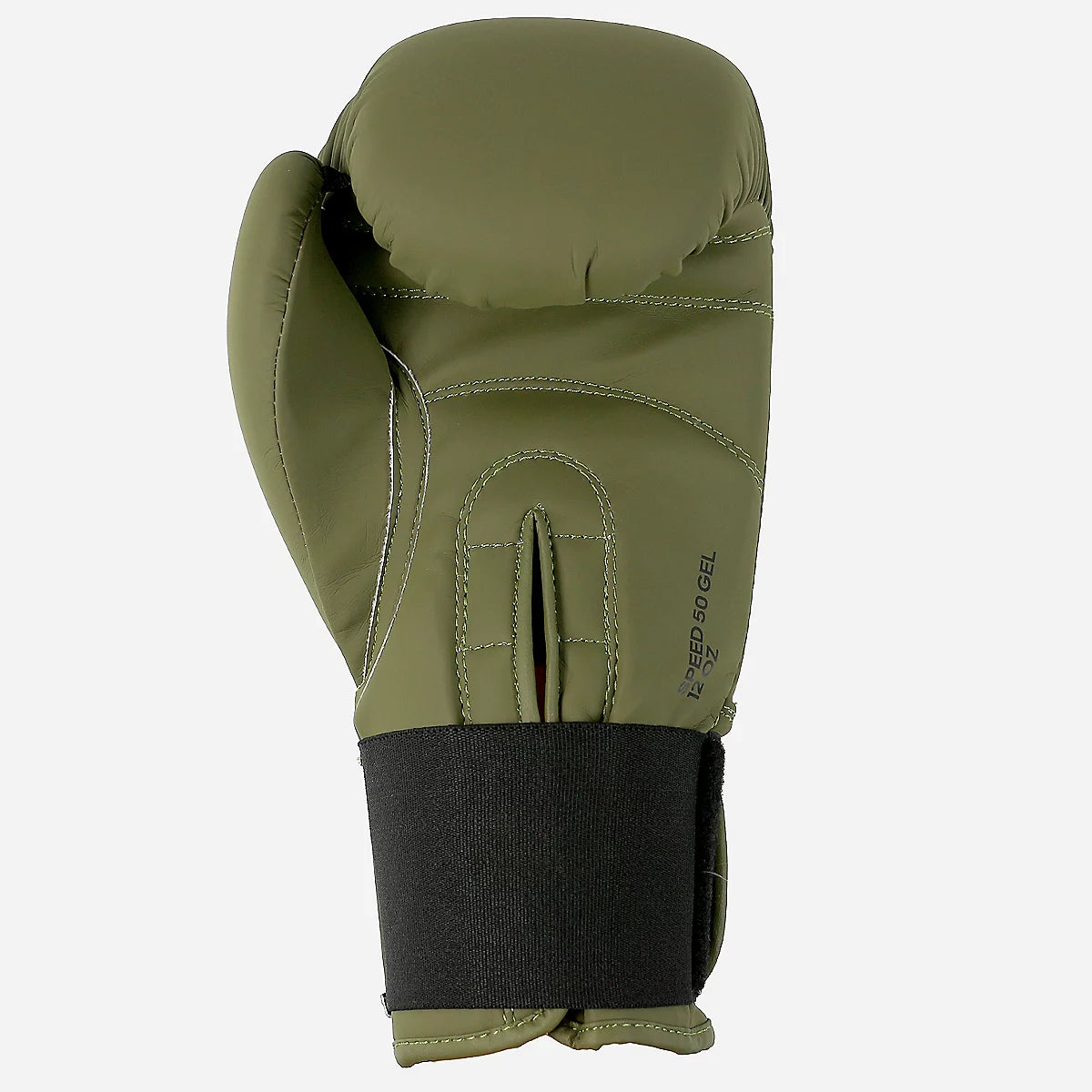 Gants de boxe adidas Speed 50 vert, fermeture par scratch