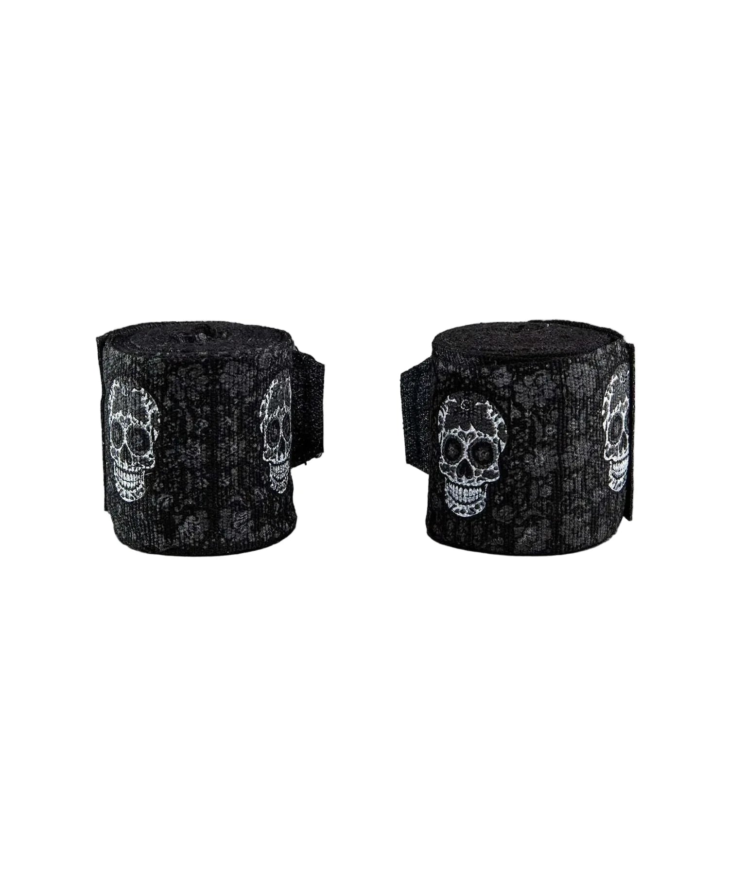 Bandes de boxe Venum Santa Muerte noir et blanc pour maintien optimal des poignets