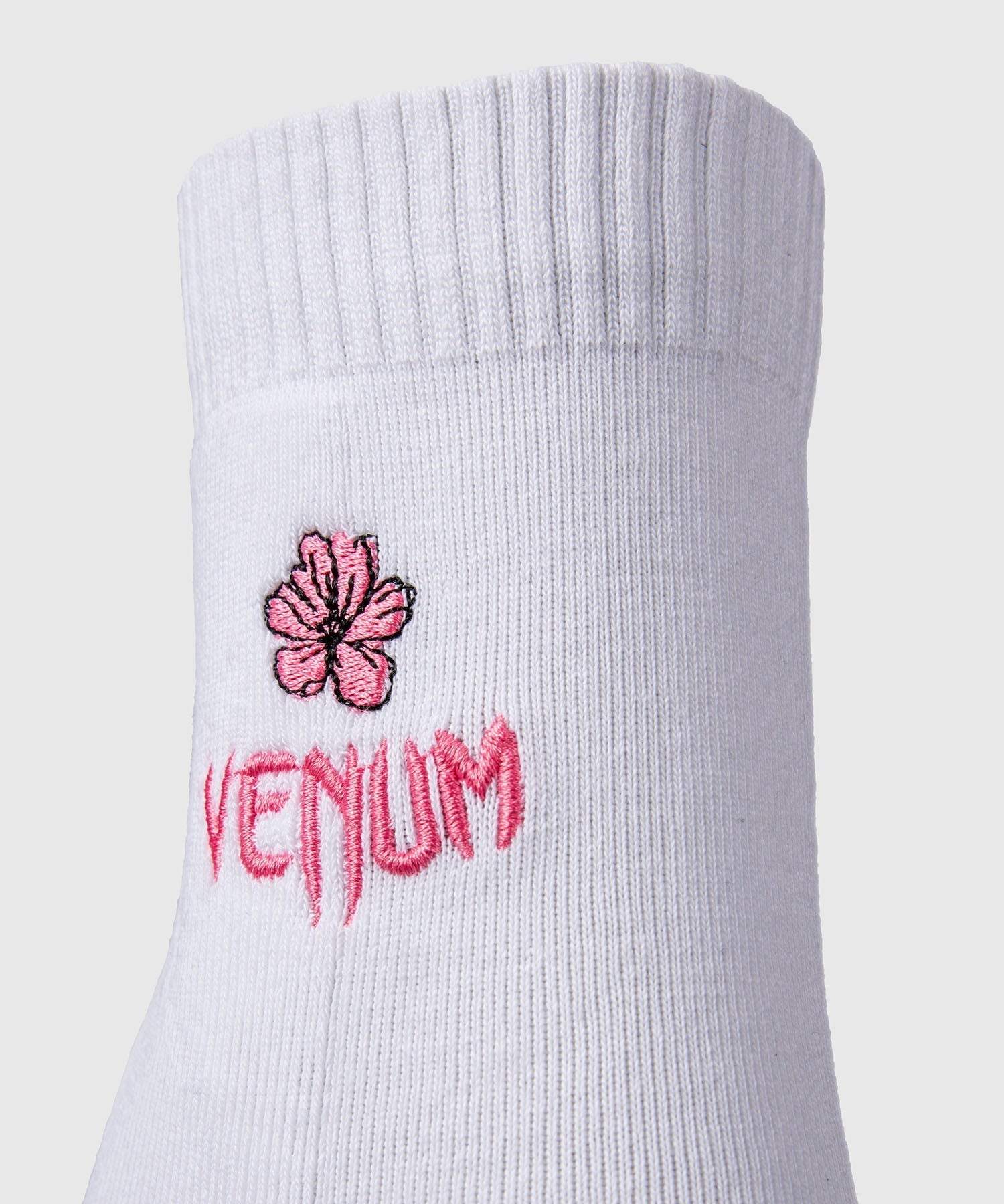 Chaussettes courtes blanches Venum Vector pour femmes, confort et maintien sportif