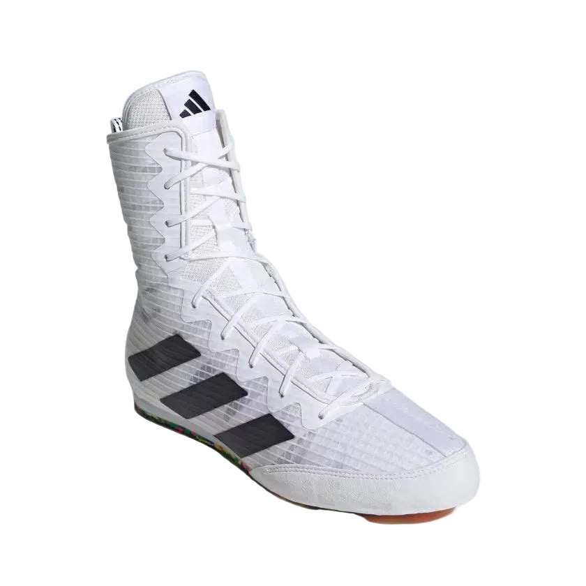 Chaussures de Boxe Anglaise Adidas Box Hog 4 - Blanc/Noir