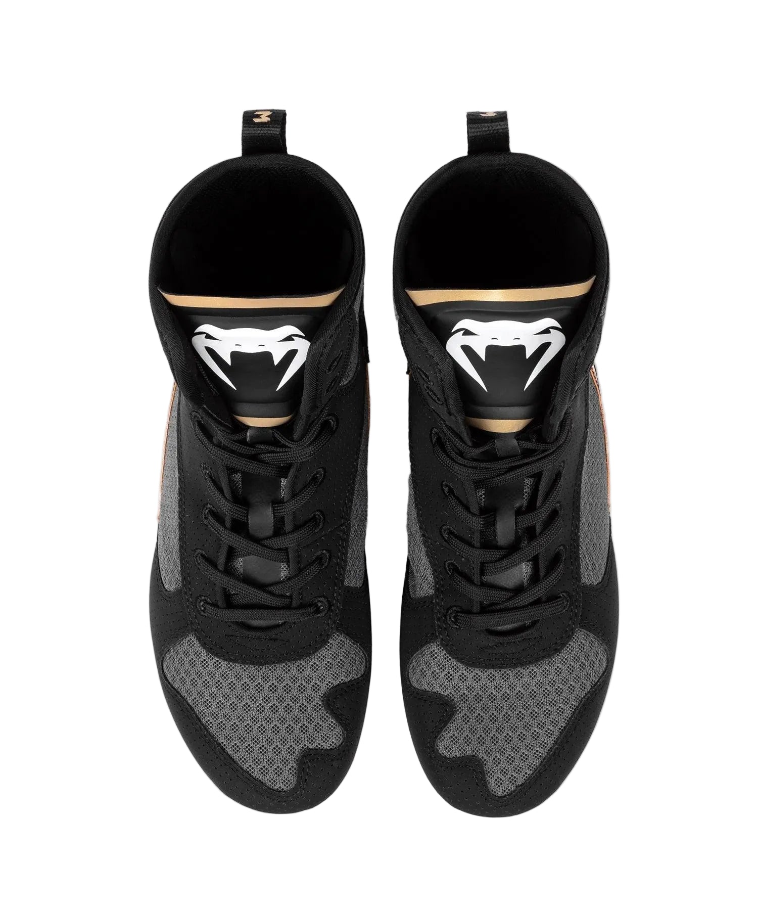 Chaussures de boxe Venum Elite - Noir/Blanc/Or