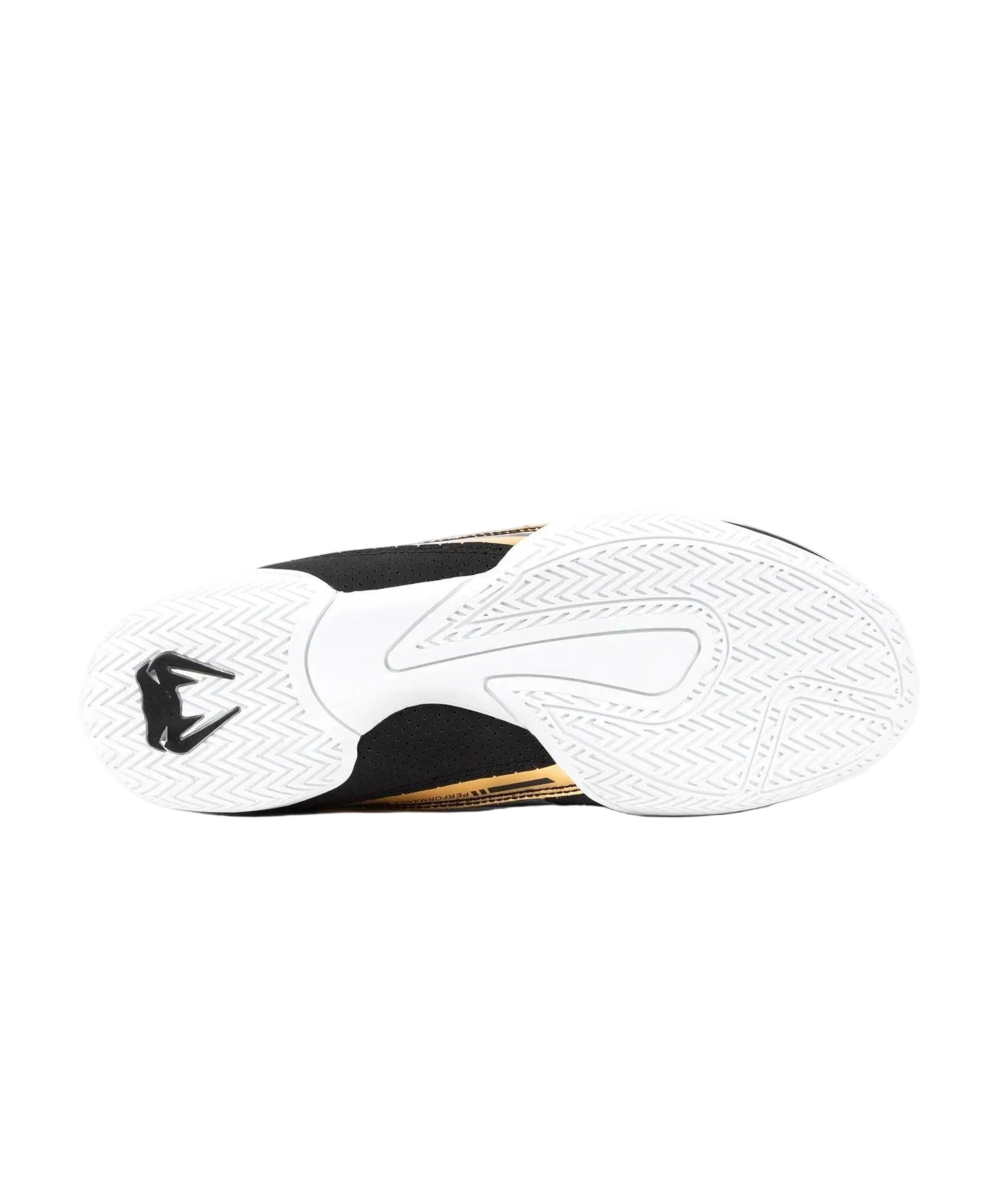Chaussures de boxe Venum Elite - Noir/Blanc/Or