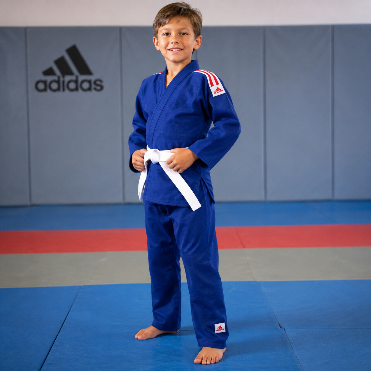 Kimono Judo Adidas J200C Initiation Bleu – Idéal Débutants Enfant