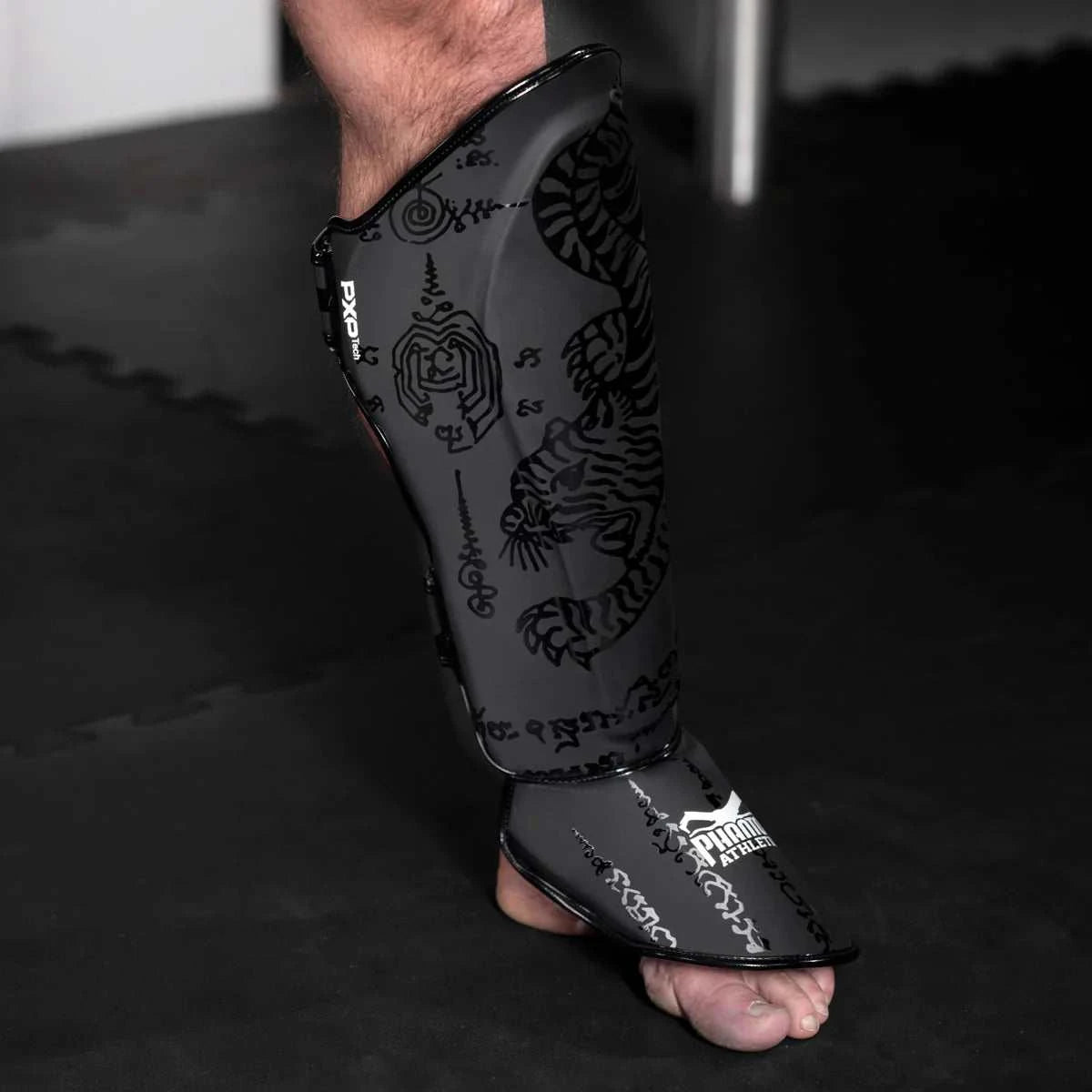 Protège-Tibias Muay Thaï - Phantom Athletics Noir