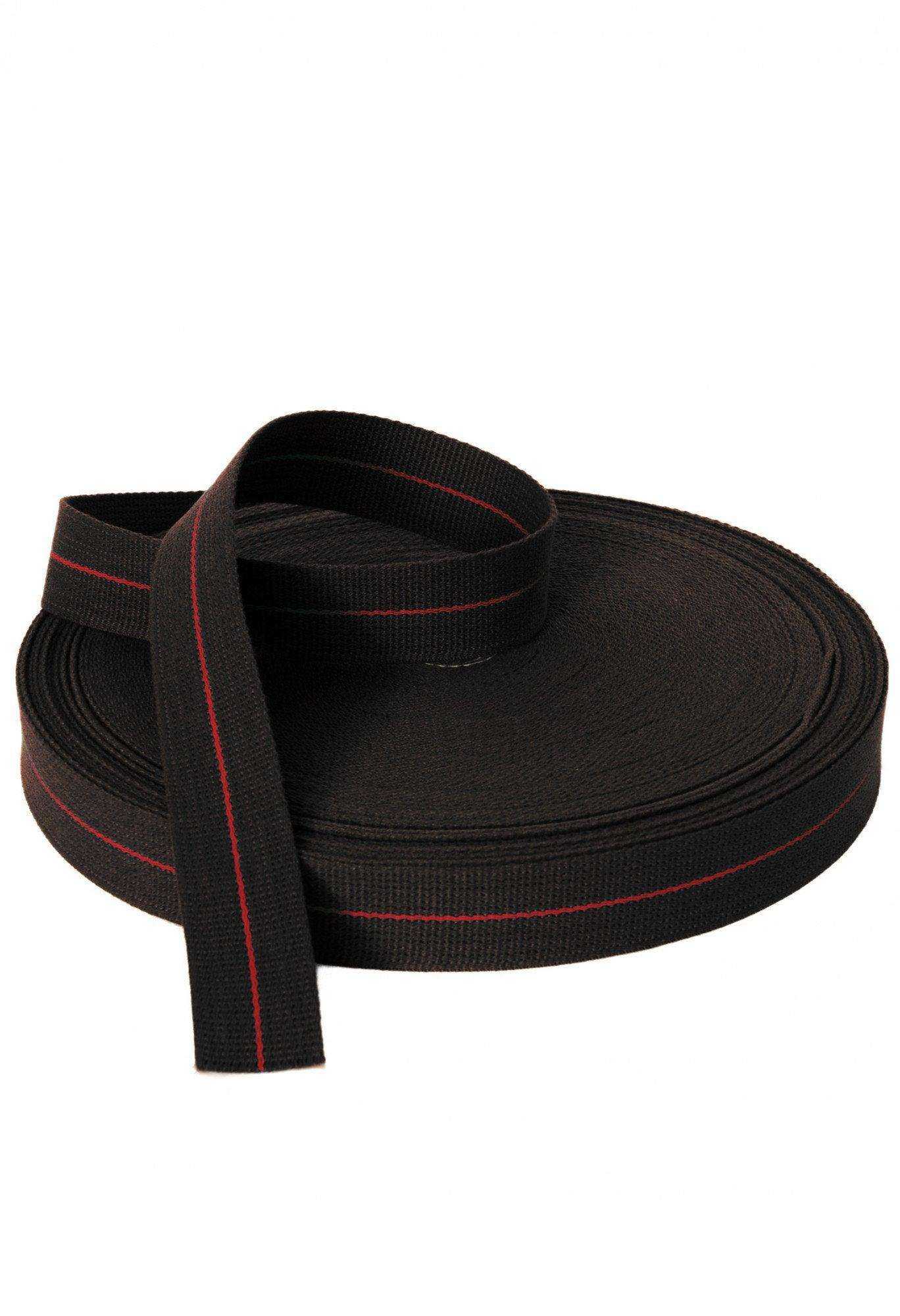 Rouleau Ceinture Karaté 50m – Coton 100% Made in France - Noir