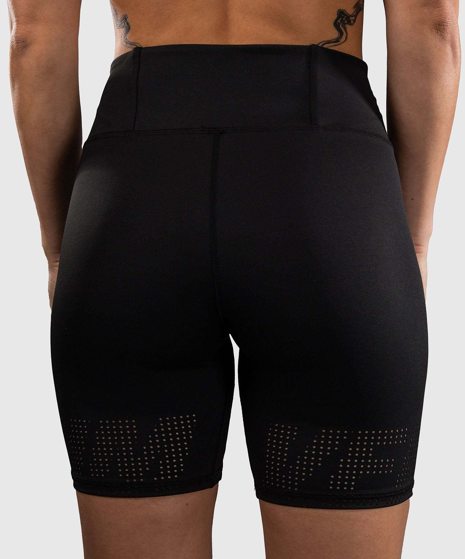 Short de compression Venum Lazer noir jaune pour femme, idéal training et crossfit