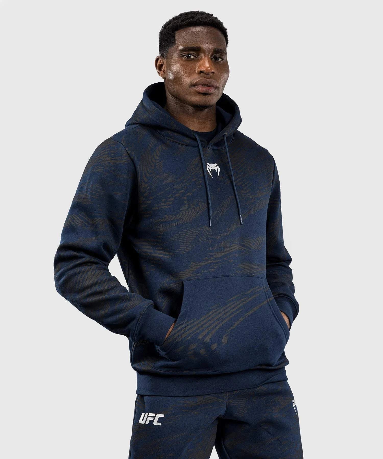 Sweatshirt à Capuche UFC Fusion by Venum Authentic Fight Week Bleu