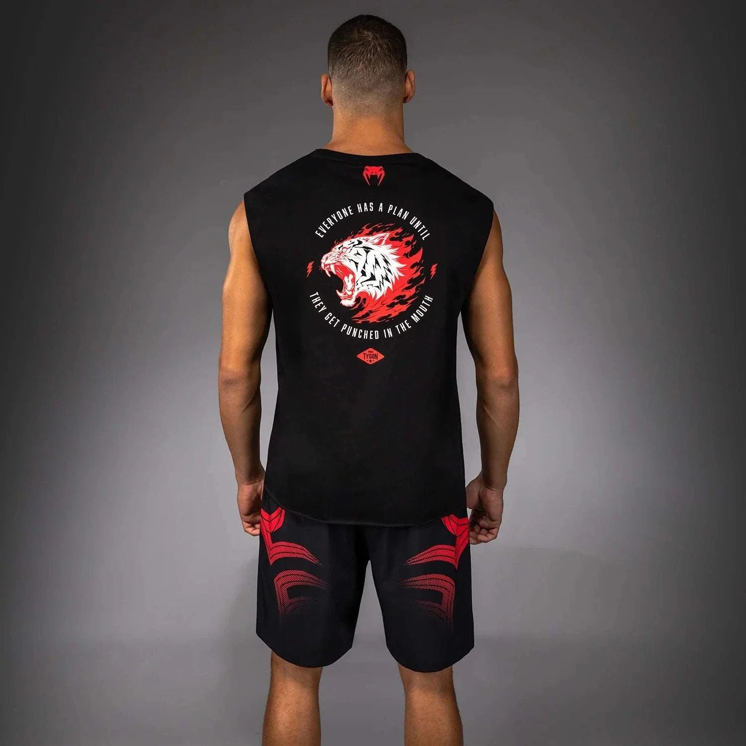 Débardeur noir Venum x Mike Tyson Tiger sans manches en coton pour boxe