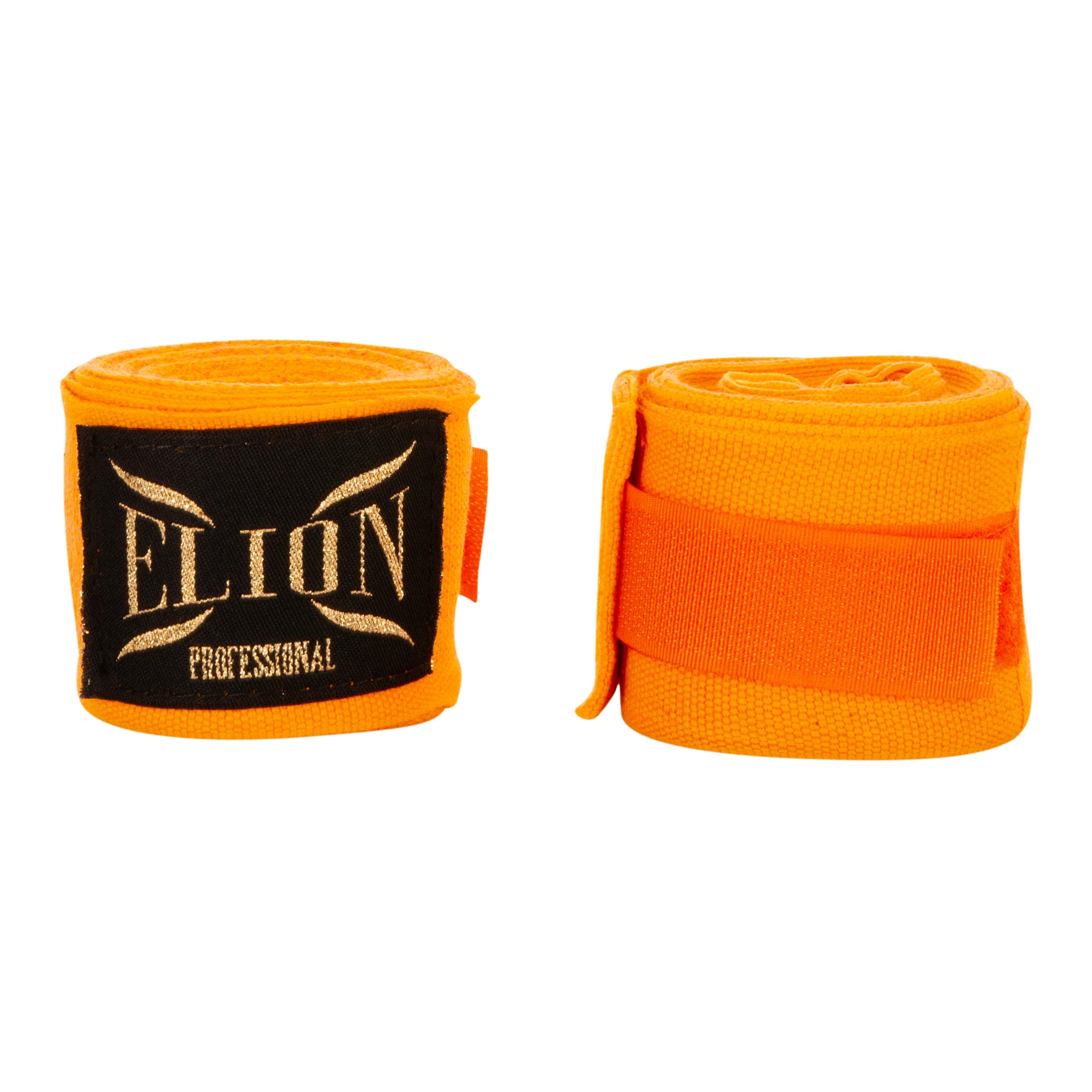 Bandes de boxe ELION 4,5 m orange, coton et lycra