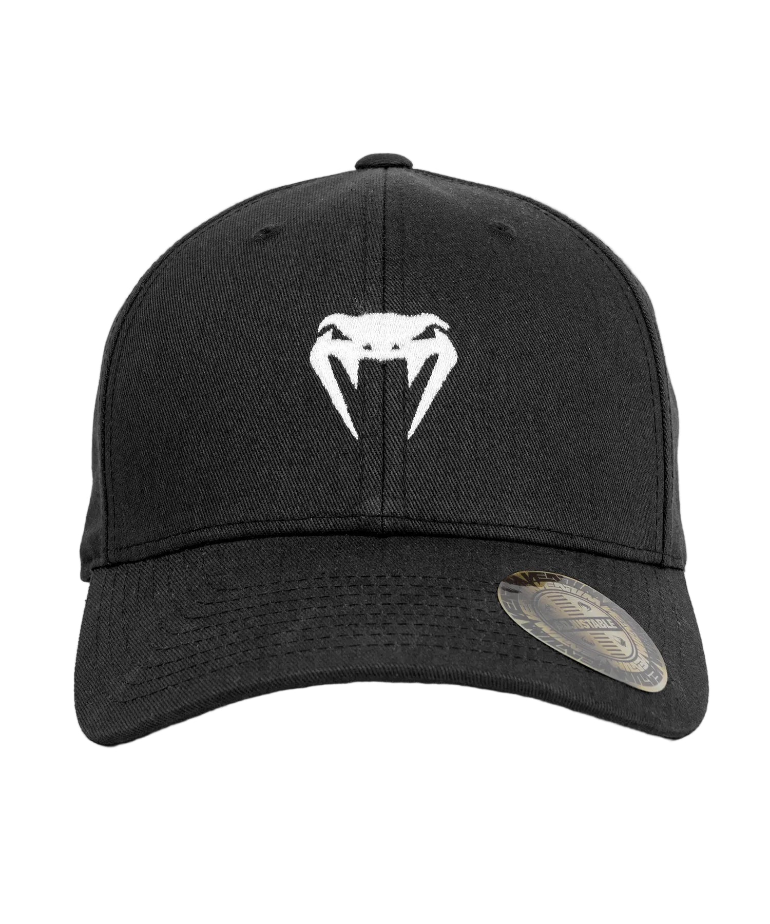 Casquette Venum Classic 2.0 noire, vue de face avec logo brode
