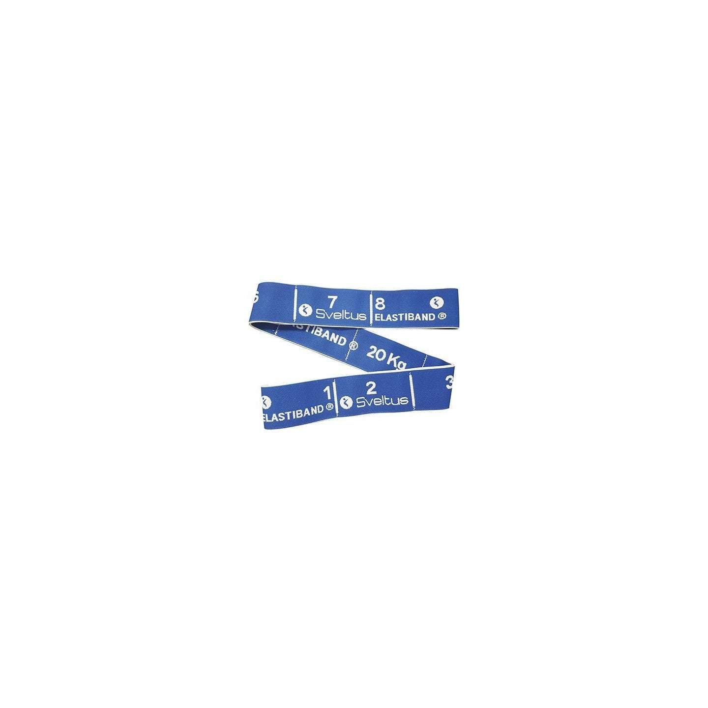 Bande élastique bleu 20 kg Elastiband Sveltus pour renforcement musculaire avancé