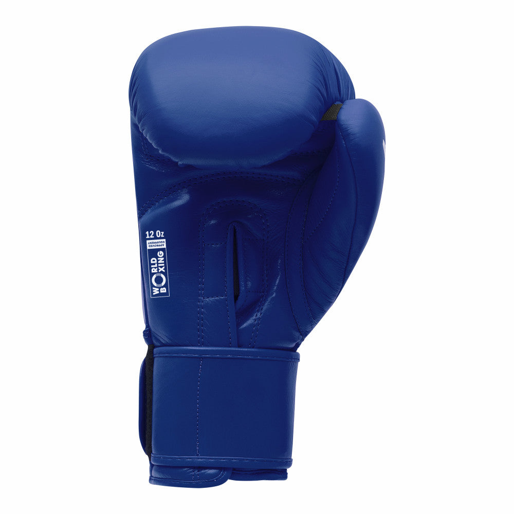 Gants de boxe compétition amateur adidas bleus, la paire