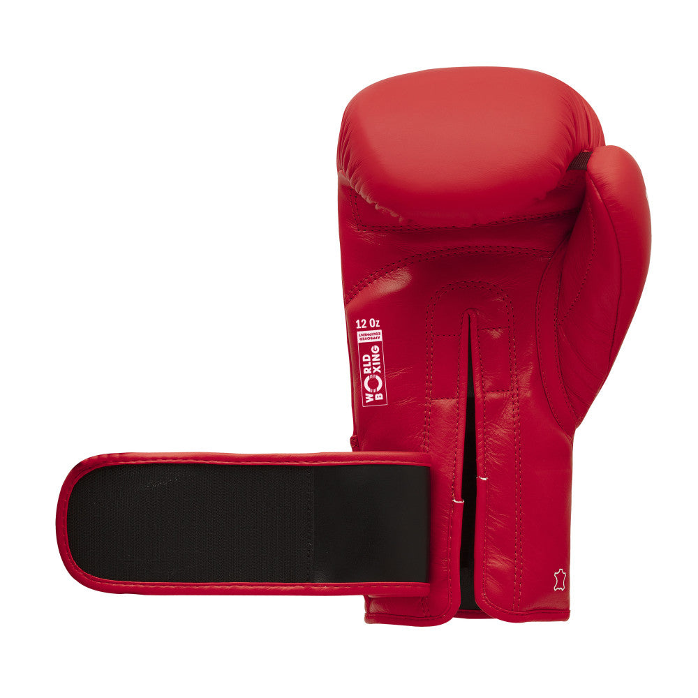 Gants de boxe compétition amateur adidas rouges, la paire