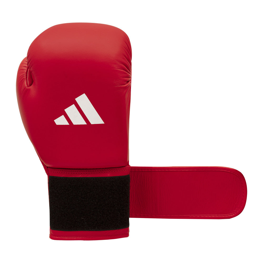 Gants de boxe adidas World Boxing rouges, compétition amateur homologuée