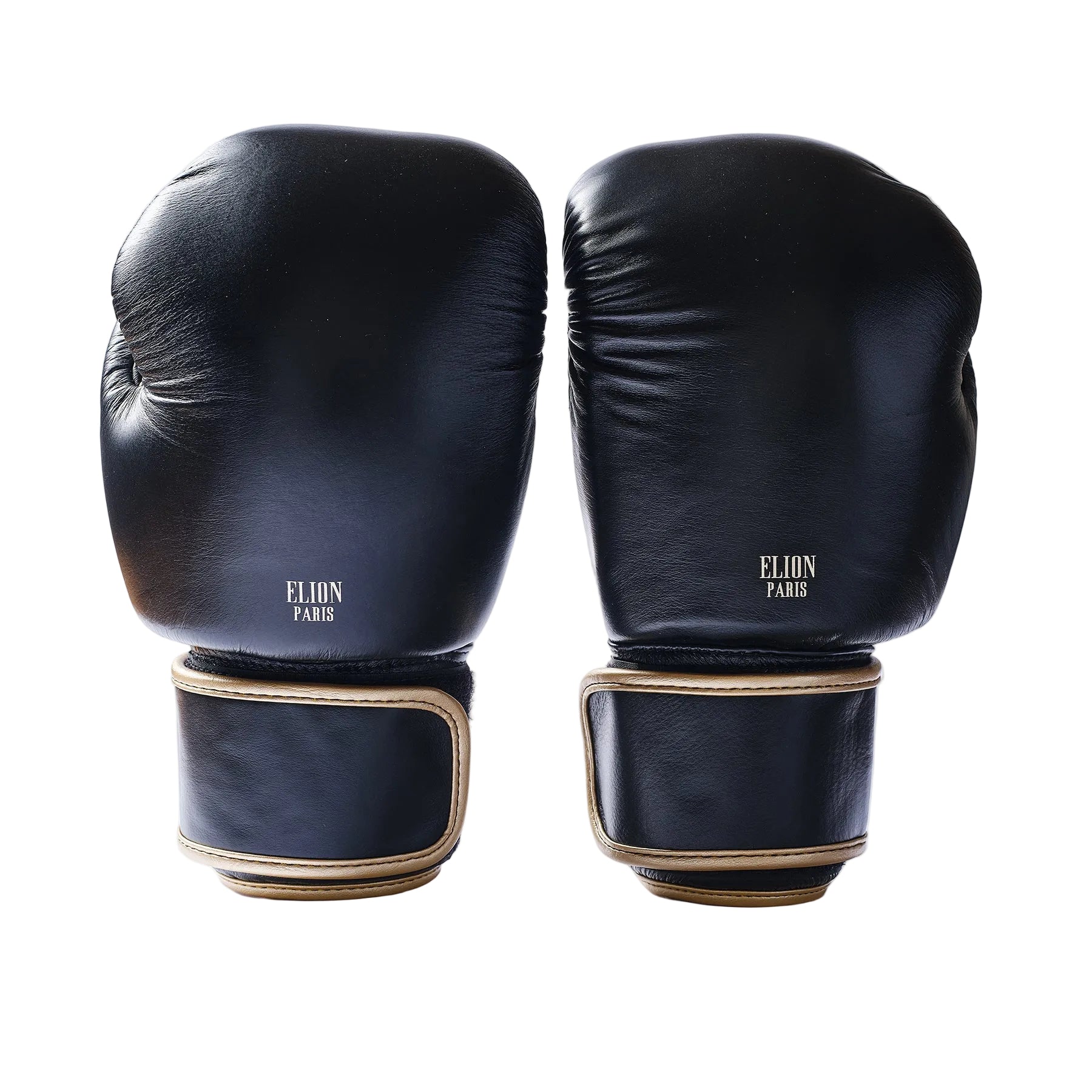 Gants de boxe ELION Collection Paris noir et or en cuir de vache
