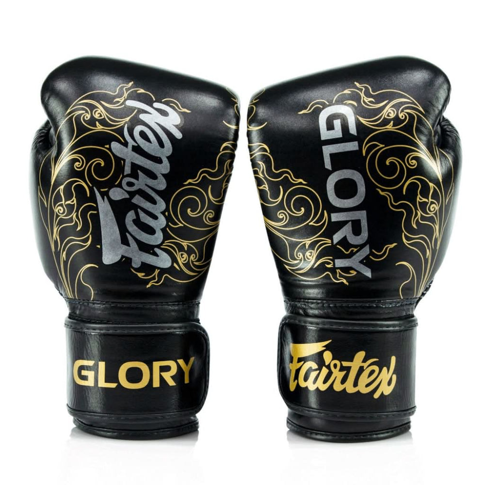 Profil du gant Fairtex x GLORY noir et or