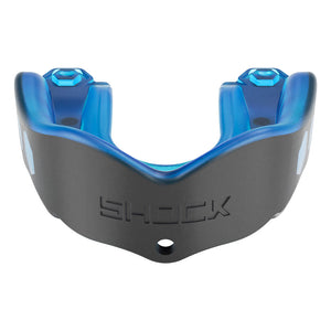 Protège-dents Shock Doctor Gel Max bleu et noir, vue de face