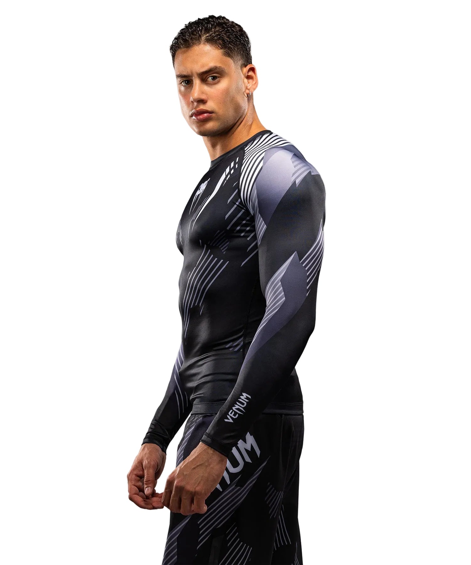 Rashguard manches longues Venum No-Gi 6.0 Noir/Blanc pour l'entraînement
