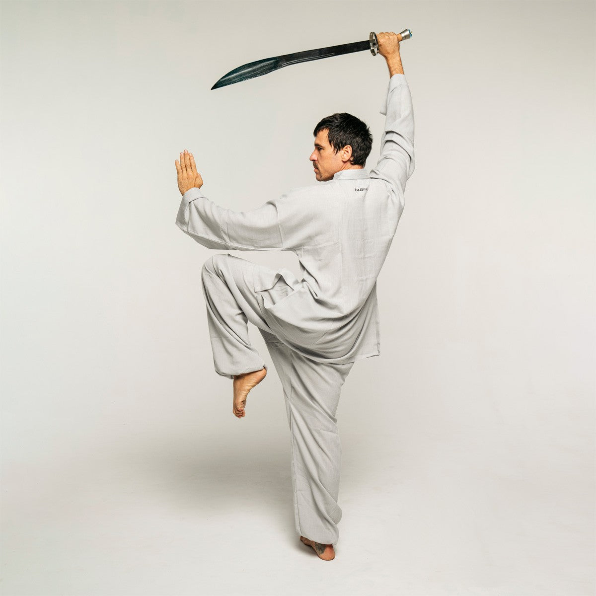Garde et pommeau du sabre de Kung Fu acier chromé FUJIMAE