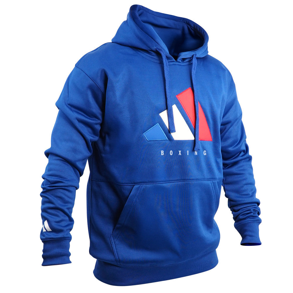 Sweat à capuche adidas Tech-Line Boxe, sérigraphie BOXE et capuche à lacet
