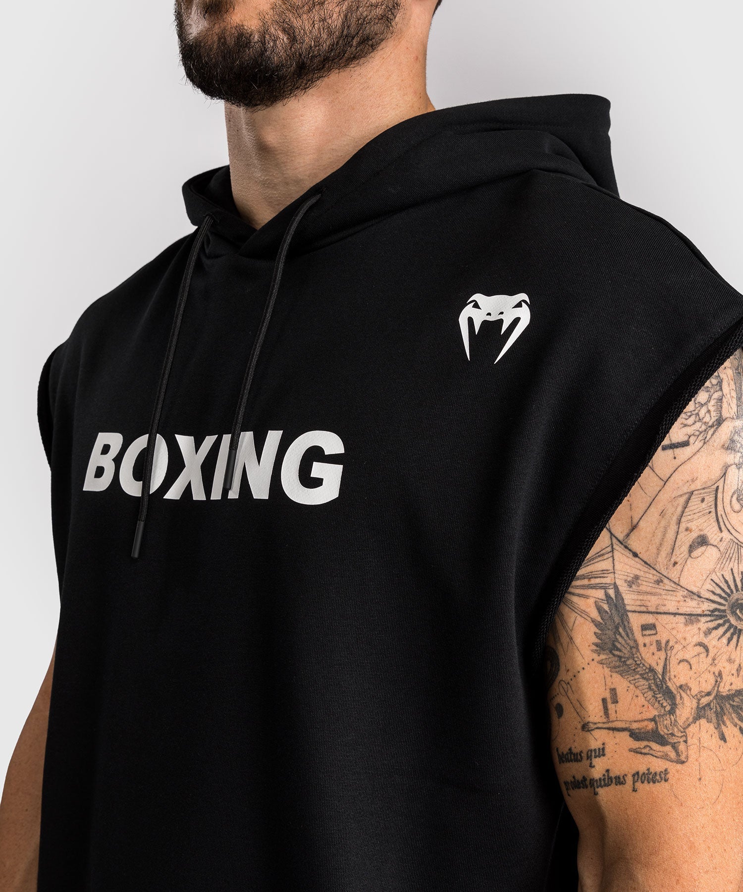 Detail du sweatshirt sans manches Venum VT Boxing en melange de coton
