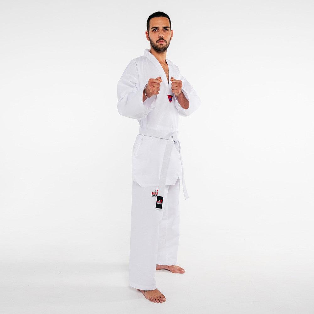 Dobok WT Training Col Blanc FUJIMAE en Promotion